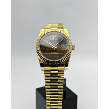 Custom Seiko Mod • Chocolate Gold DateJust • 36mm